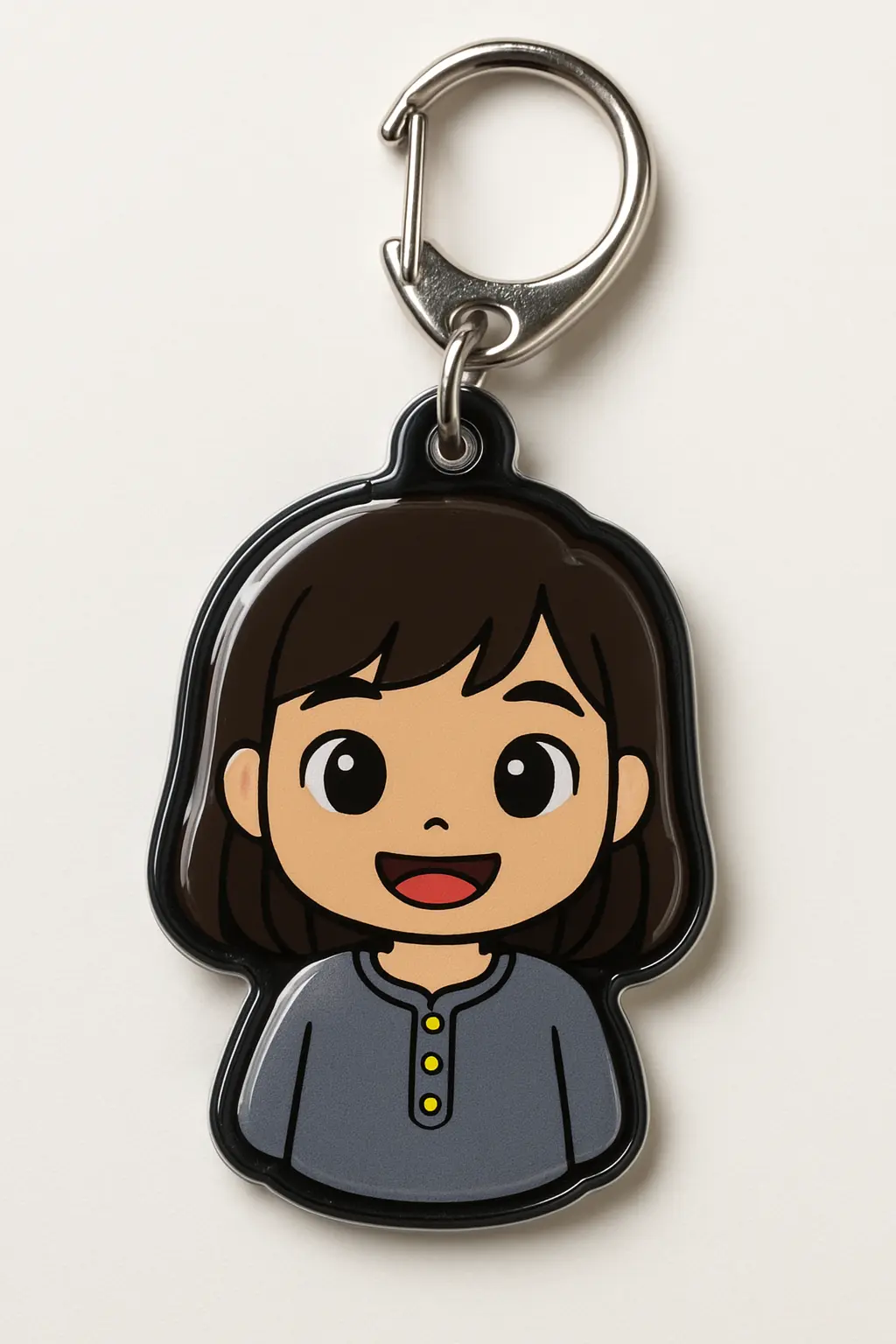 DIY Chibi Keychain made from AI art